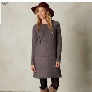 Prana Macee Gray Quilted Dress L